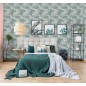 DUTCH WALLCOVERINGS Papel pintado Tropical beige y azul claro