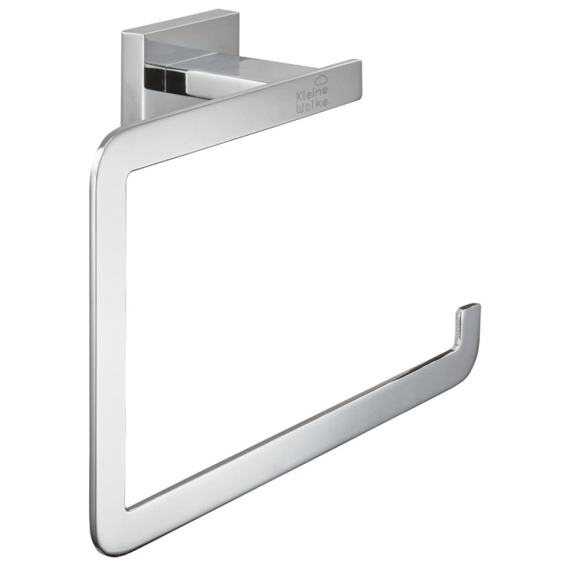 Kleine Wolke Toallero de aro Meo plateado Kleine Wolke Toallero de aro Meo plateado