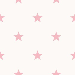 Noordwand Papel pintado Friends&Coffee Little Stars rosa y blanco