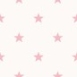 Noordwand Papel pintado Friends&Coffee Little Stars rosa y blanco