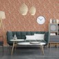 DUTCH WALLCOVERINGS Papel pintado Mae naranja y beige DUTCH WALLCOVERINGS Papel pintado Mae naranja y beige