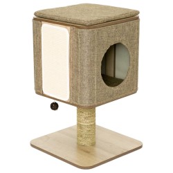Jack and Vanilla Rascador para gatos soporte Molly 42x42x67 cm marrón