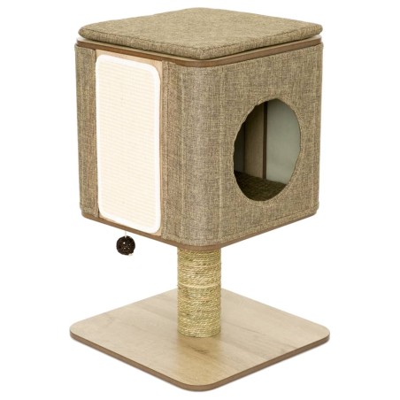 Jack and Vanilla Rascador para gatos soporte Molly 42x42x67 cm marrón