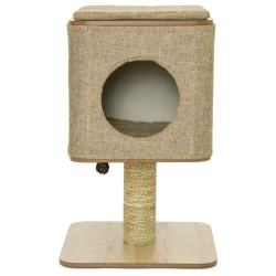 Jack and Vanilla Rascador para gatos soporte Molly 42x42x67 cm marrón