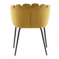 Venture Home Silla de comedor Limhamn terciopelo negro y amarillo Venture Home Silla de comedor Limhamn terciopelo negro y amarillo