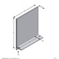 FMD Espejo de pared con estante roble artesanal 54,5x13,5x67,5 cm FMD Espejo de pared con estante roble artesanal 54,5x13,5x67,5 cm