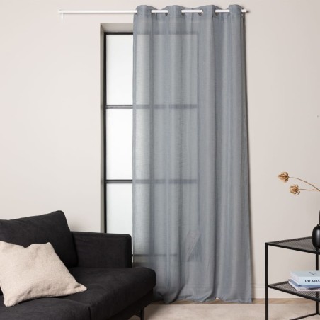 Venture Home Cortina Kaya poliéster gris claro 240x140 cm