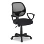 Rousseau Silla de oficina Hippa de poliéster negro Rousseau Silla de oficina Hippa de poliéster negro