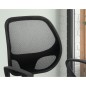 Rousseau Silla de oficina Hippa de poliéster negro Rousseau Silla de oficina Hippa de poliéster negro