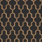 DUTCH WALLCOVERINGS Papel pintado Geometric negro y dorado