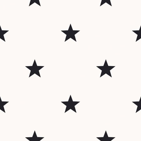 Noordwand Papel pintado Friends&Coffee Little Stars negro y blanco