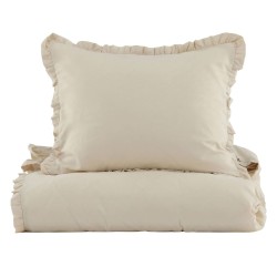 Venture Home Juego de ropa de cama Lias algodón beige 200x150 cm