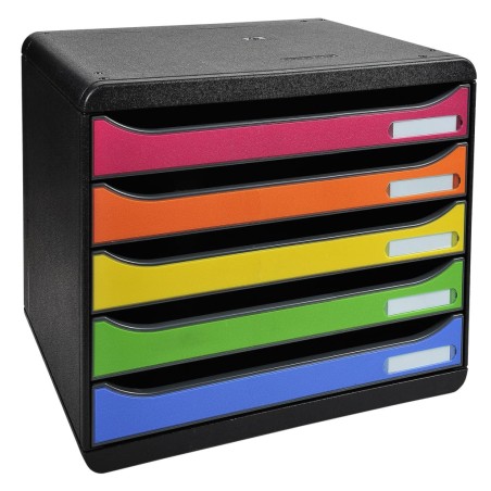 Exacompta Set cajones para escritorio Plus Horizon 5 cajones Harlequin