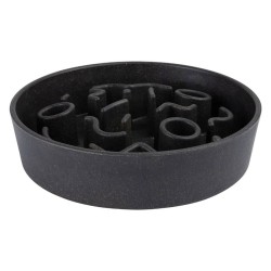 DISTRICT70 Comedero lento para perros bambú gris oscuro 21 cm
