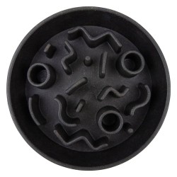 DISTRICT70 Comedero lento para perros bambú gris oscuro 21 cm