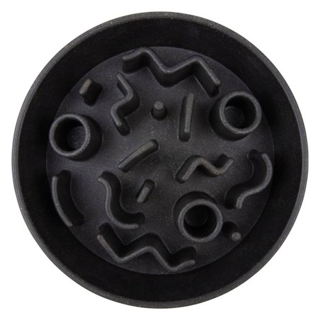 DISTRICT70 Comedero lento para perros bambú gris oscuro 21 cm