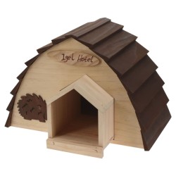 ProGarden Casa para erizos madera con corteza de árbol 34,5x20x23,5 cm