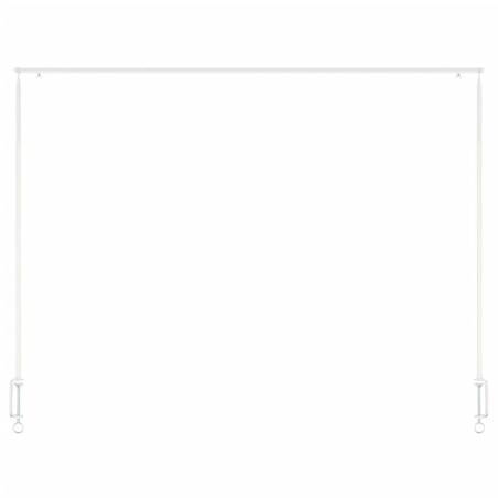 Esschert Design Barra de mesa decorativa con abrazadera blanco