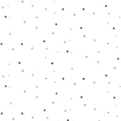 Noordwand Papel pintado Mondo baby Little Stars beige y blanco