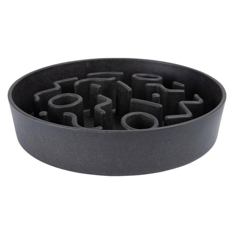DISTRICT70 Comedero lento para perros bambú gris oscuro 28 cm DISTRICT70 Comedero lento para perros bambú gris oscuro 28 cm