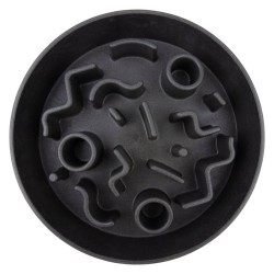 DISTRICT70 Comedero lento para perros bambú gris oscuro 28 cm