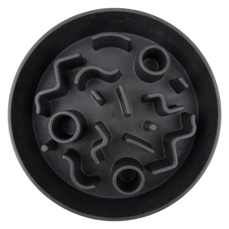 DISTRICT70 Comedero lento para perros bambú gris oscuro 28 cm