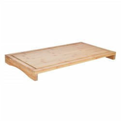 HI Tabla de cortar 2 en 1 bambú 54x28x4,5 cm