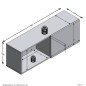 FMD Perchero de pared con compartimento negro 99,1x27,2x33 cm FMD Perchero de pared con compartimento negro 99,1x27,2x33 cm
