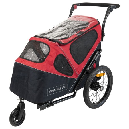Animal Boulevard Remolque de bicicleta de mascota 2 en 1 M 130x63x78cm