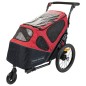 Animal Boulevard Remolque de bicicleta de mascota 2 en 1 M 130x63x78cm Animal Boulevard Remolque de bicicleta de mascota 2 en 1 M 130x63x78cm