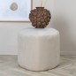 Venture Home Puf de terciopelo blanco Peg 46x46x41 cm Venture Home Puf de terciopelo blanco Peg 46x46x41 cm