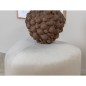 Venture Home Puf de terciopelo blanco Peg 46x46x41 cm Venture Home Puf de terciopelo blanco Peg 46x46x41 cm