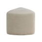 Venture Home Puf de terciopelo blanco Peg 46x46x41 cm Venture Home Puf de terciopelo blanco Peg 46x46x41 cm