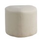 Venture Home Puf de terciopelo blanco Peg 46x46x41 cm Venture Home Puf de terciopelo blanco Peg 46x46x41 cm