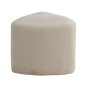 Venture Home Puf de terciopelo blanco Peg 46x46x41 cm Venture Home Puf de terciopelo blanco Peg 46x46x41 cm