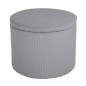 Venture Home Puf Dunken pana gris 51x51x43 cm Venture Home Puf Dunken pana gris 51x51x43 cm