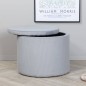 Venture Home Puf Dunken pana gris 51x51x43 cm Venture Home Puf Dunken pana gris 51x51x43 cm