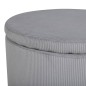 Venture Home Puf Dunken pana gris 51x51x43 cm Venture Home Puf Dunken pana gris 51x51x43 cm