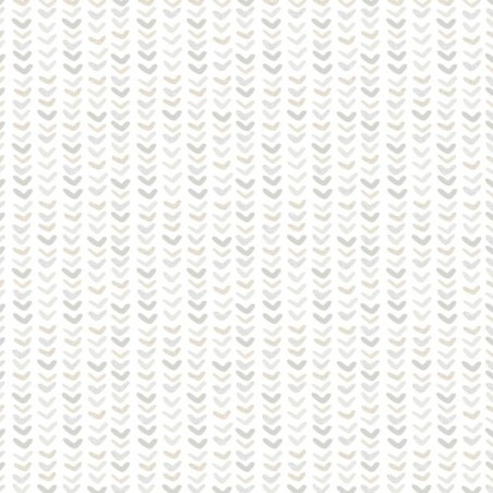 Noordwand Papel pintado Mondo baby Small Harts blanco y gris