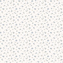 Noordwand Papel pintado Blooming Garden 6 Little Roses blanco y azul 