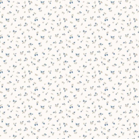 Noordwand Papel pintado Blooming Garden 6 Little Roses blanco y azul 