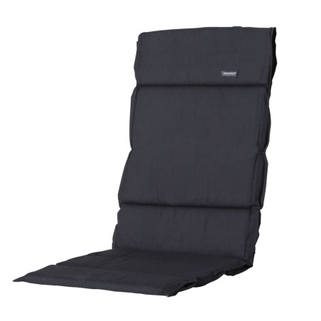 Madison Cojín para silla Basic fibra negro 125x50 cm