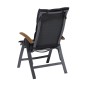 Madison Cojín para silla Basic fibra negro 125x50 cm Madison Cojín para silla Basic fibra negro 125x50 cm