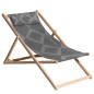 Madison Silla de playa Demi madera gris 55x90x87 cm Madison Silla de playa Demi madera gris 55x90x87 cm