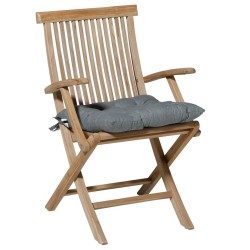 Madison Cojín de asiento Toscane Basic gris 46x46 cm