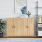 vidaXL Armario de pared 2 unidades roble Sonoma 69,5x34x90 cm vidaXL Armario de pared 2 unidades roble Sonoma 69,5x34x90 cm
