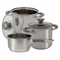Eurotrail Batería de cocina Dunbar 3 piezas acero inoxidable Eurotrail Batería de cocina Dunbar 3 piezas acero inoxidable