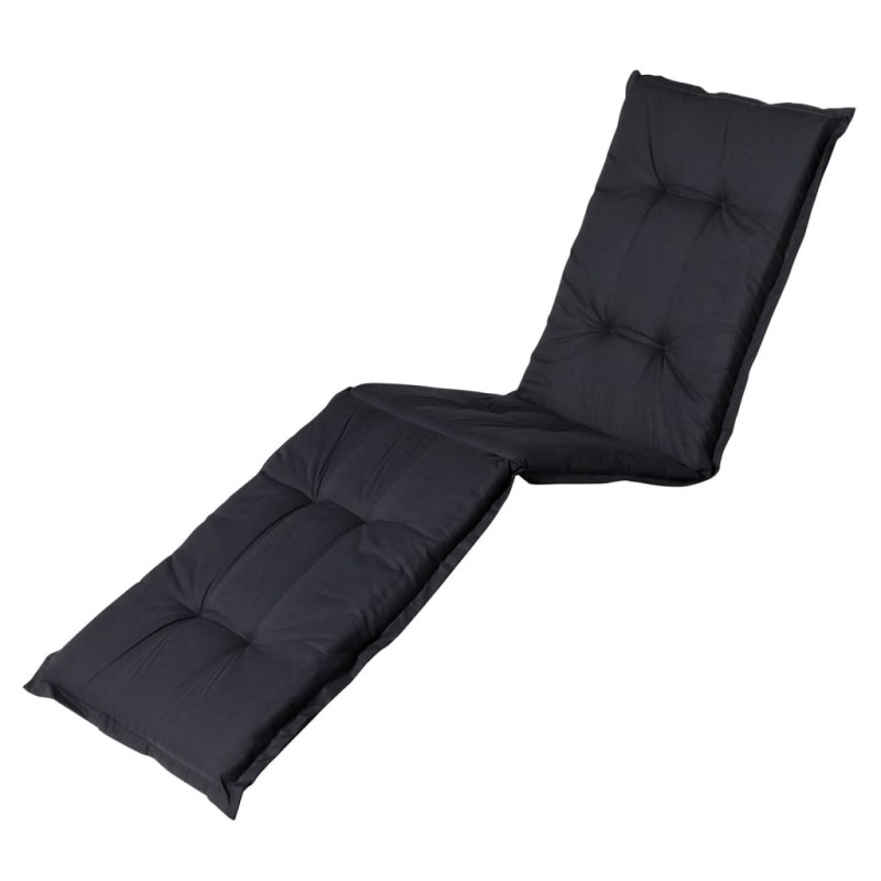 Madison Cojín para tumbona Basic negro 200x60 cm Madison Cojín para tumbona Basic negro 200x60 cm