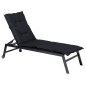 Madison Cojín para tumbona Basic negro 200x60 cm Madison Cojín para tumbona Basic negro 200x60 cm