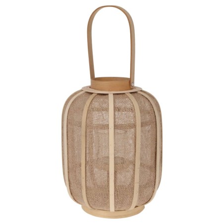 H&S Collection Farol colgante ratán beige 24x31 cm